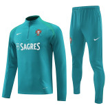 24/25  Portugal Green Half Pull Tracksuit  (半拉链)
