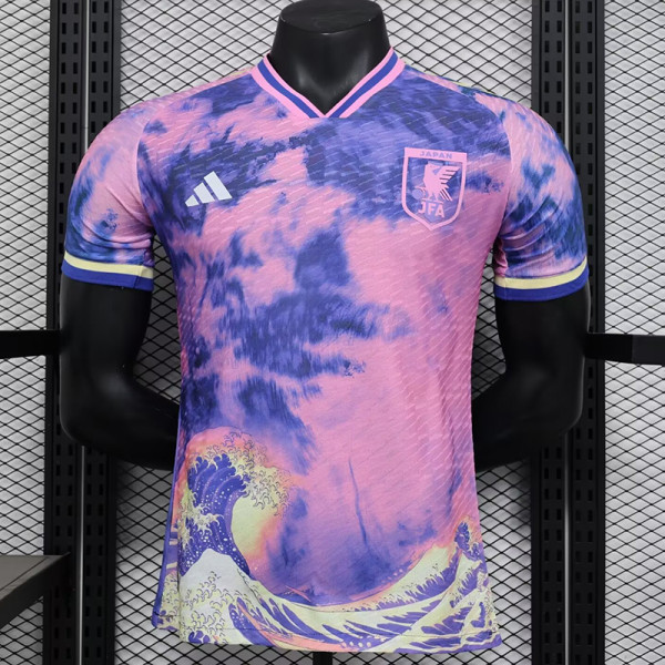 24/25 Japan Blue &Pink Sea Wave Special Edition Player Version Soccer Jersey
