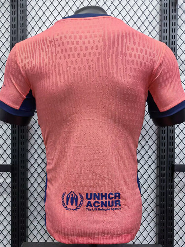 25/26 BAR Orange Special Edition Player Version Soccer Jersey(队标）