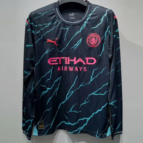 23/24 Man City Third Long Sleeve Soccer Jersey (长袖)