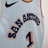 24/25 Sa Spurs WEMBANYAMA #1 City Edition Top Quality Hot Pressing NBA Jersey