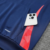 24/25 Man Utd Royal Blue Hooded  Tracksuit