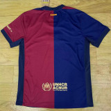 24/25 BAR Home Co branded advertisement Fαns Soccer Jersey(胸前新广告）