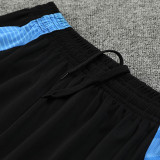24/25  Argentina Black Training Short Suit(黑色蓝肩）