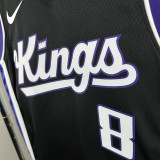 23/24 KINGS LAVINT # 8 Black Away  Top Quality Hot Pressing  Retro NBA Jersey