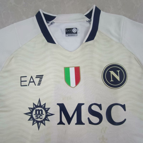 24/25 Napoli  White Special Edition Fans Soccer Jersey