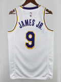 22/23 LAKERS BROWNIES # 9 White Top Quality Hot Pressing NBA Jersey(圆领)