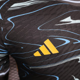24/25 Argentina Black Water Pattern  Player Version Soccer Jersey