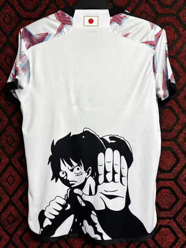 24/25 Japan White Pirate Wang Lufei Fans Soccer Jersey海贼王路飞