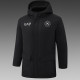 24/25  Napoli Black Hooded Cotton Coat