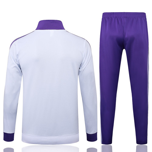 25/26 RMA White  Retro Edition  Kids Jacket Tracksuit#E997