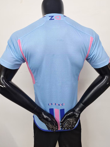 24/25 Algeria Blue Pink Special Edition  Player Version Soccer Jersey A30