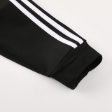 24/25  Man Utd  Black Jacket Tracksuit #06(袖带红白边）