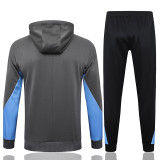 24/25 TOT Grey Hooded  Tracksuit(Add Fluff)  (连帽加绒F604)
