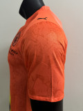 25/26 Man City Goalkeeper Orange Player Version Soccer Jersey