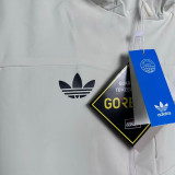 24/25 New AD White Hooded Windbreaker(Y17冲锋衣）
