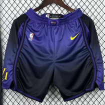 24/25 Lakers Purple City EditionTop Quality NBA Pants
