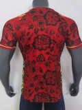 25/26 Portugal Red Floral Pattern Fans Soccer Jersey