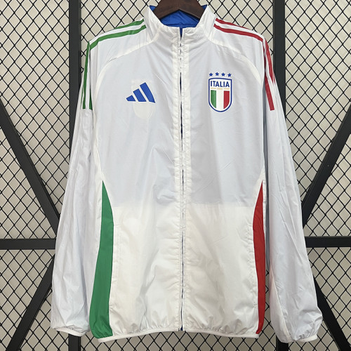 24/25  Italy White & Blue Double Sided Windbreaker (双面风衣)