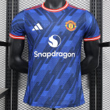 25/26 Man Utd Blue Special Edition Player Version Soccer Jersey(圆领）