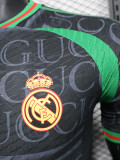 24/25 RMA Black Gucci Player Version Soccer Jersey