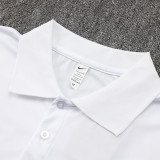 26/27 PSG White Polo Collar Pants Set