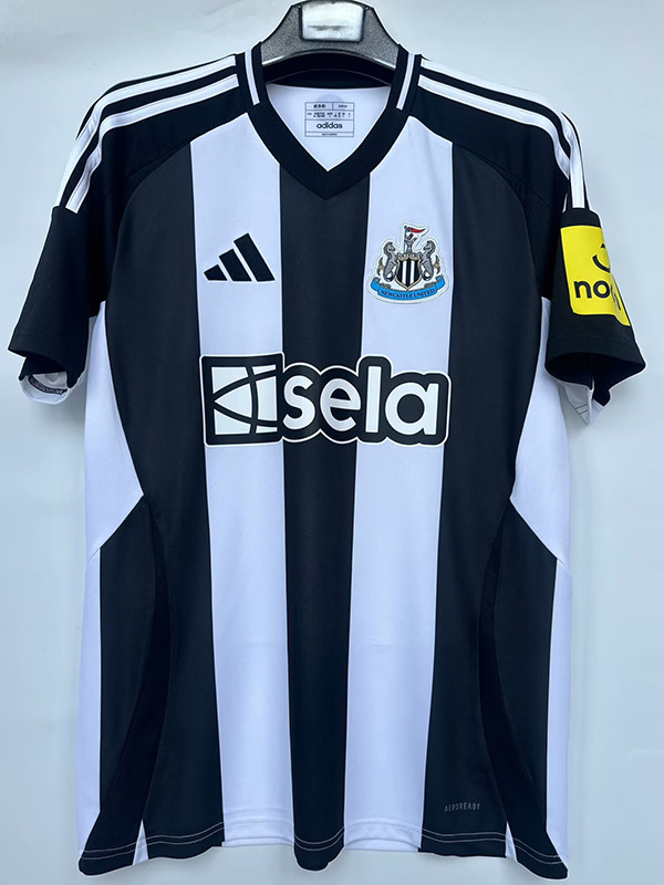 24/25 Newcastle Home Fans  Soccer Jersey(V领）