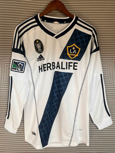 2012/2013 LA Galaxy Home Long Sleeve Retro Soccer Jersey