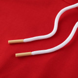 2025 AD Snake Year Commemorative Edition Red Hoodie Suit