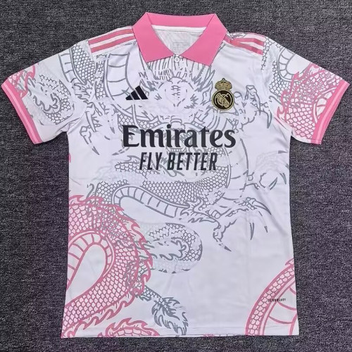 25/26 RMA Pink White Dragon  Polo Shirts