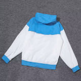 2024 Man City White&Blue  Retro version Windbreaker
