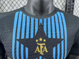 2024 Argentina  Black Pre Match Player VersionTraining Shirt