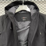 24/25 F702 Jordan Black Single Layer Windbreaker (连帽冲锋衣）