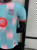25 /26 BAR Sky Blue  Special Edition  Player Version Soccer Jersey(大胸红花）
