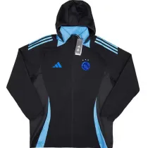 24/25 Ajax Black Hooded Windbreaker