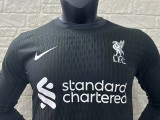 24/25 LIV Away Player Version  Long Sleeve Soccer Jersey