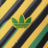 24/25 Jamaica Yellow Green Striped Version Fans Soccer Jersey