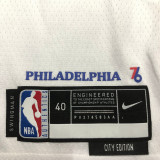 22/23 76ERS EMBIID #21 White City Edition Top Quality Hot Pressing NBA Jersey