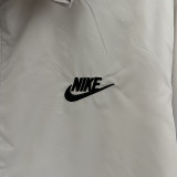 2024 New NK White Grey Windbreaker(后背带彩字、彩标）