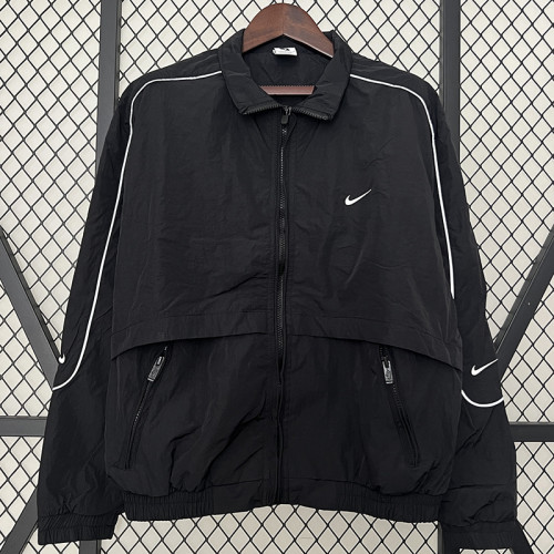 2024 New NK Black Windbreaker（黑色、白边线）