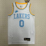 22/23 LAKERS WESTBROOK #0 White Top Quality Hot Pressing NBA Jersey (Retro Logo)