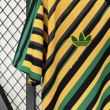24/25 Jamaica Yellow Green Striped Version Fans Soccer Jersey