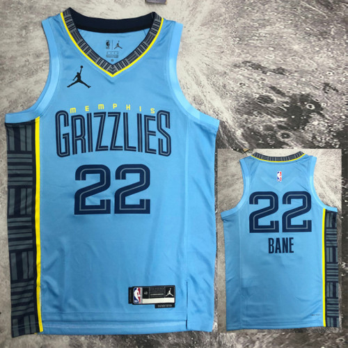 22/23 GRIZZLIES BANE #22 Blue Top Quality Hot Pressing NBA Jersey (Trapeze Edition)