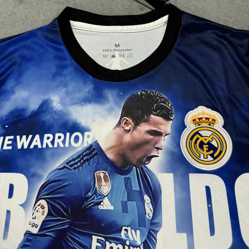 25/26 RMA C-Ro Champion Edition Blue  Fans Soccer Jersey#带7号