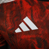 25/26 Man Utd Maroon Special Edition Player Version Soccer Jersey(黑圆领）