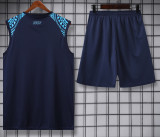 24/25 Napoli Dark Blue Tank top and shorts suit