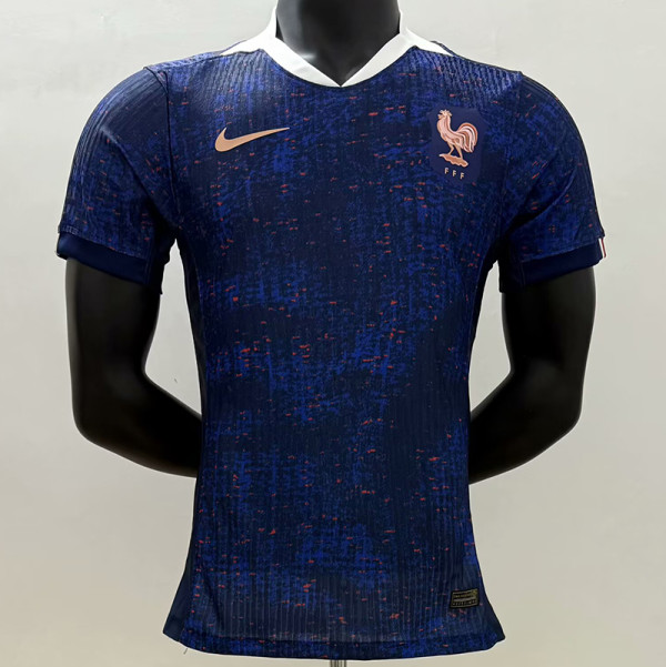 25/26 France Home  Player Version Soccer Jersey