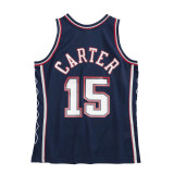 2006/2007 NETS CARTER #15 Dark Blue Retro Top Quality Hot Pressing NBA Jersey