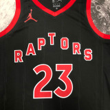 22/23 RAPTORS VANVLEET #23 Black red Top Quality Hot Pressing NBA Jersey (Trapeze Edition)
