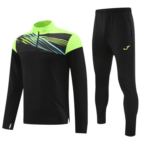 24/25 JO Black&Green Half Zipper Sportswear # 810黑绿色(半拉链)